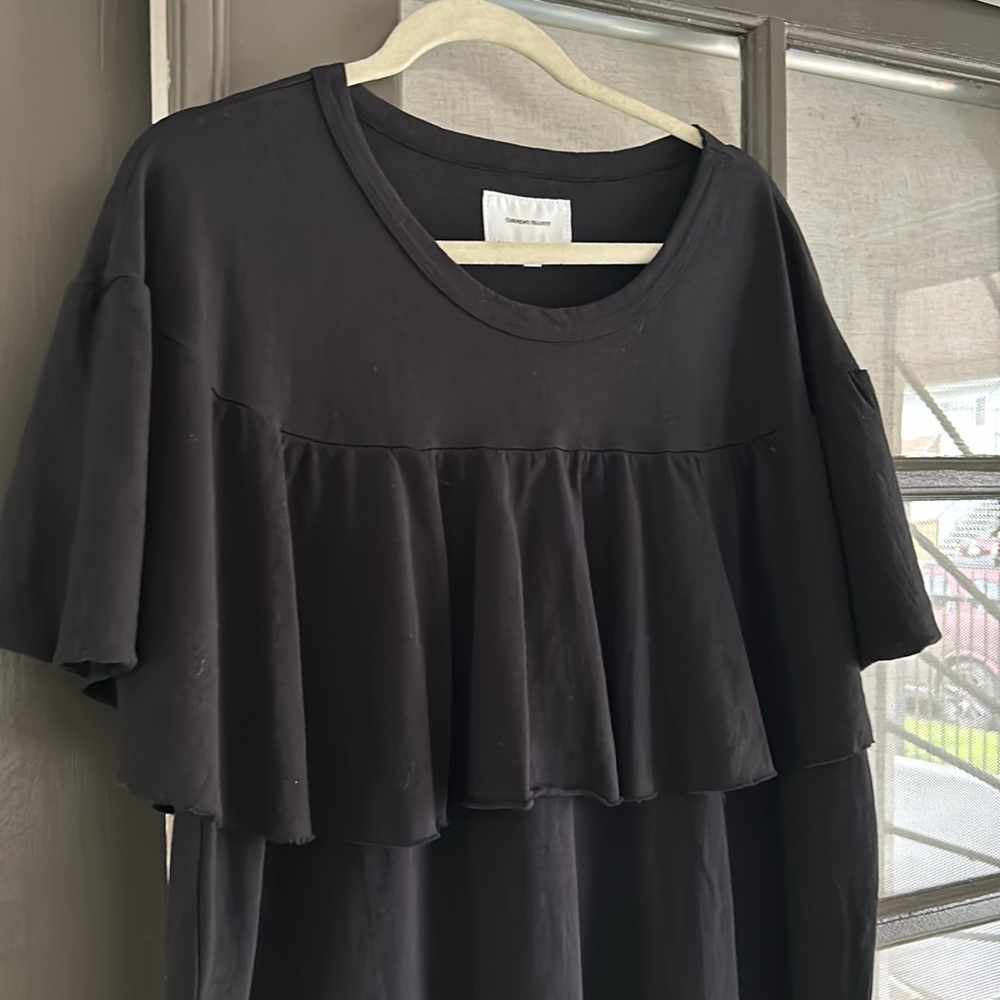 Current/Elliot Cotton Ruffled Dress